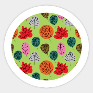 Nordic Leaves Sticker